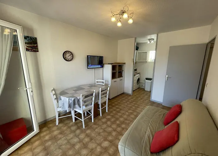 T2 Port St Cyprien Piscine, Clim, Parking, Animaux Ok - Fr-1-106-39 شقة سان سيبريان